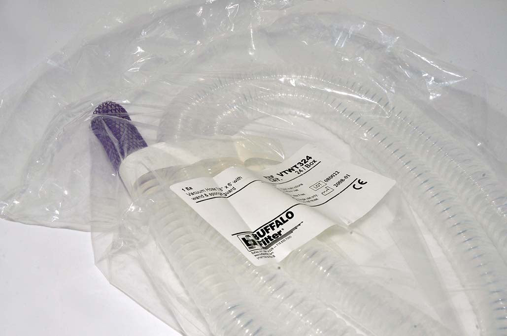 Buffalo Filter Clear Vacuum Hose VTWT324 7/8" x6' Wand & Sponge Guard New NIP