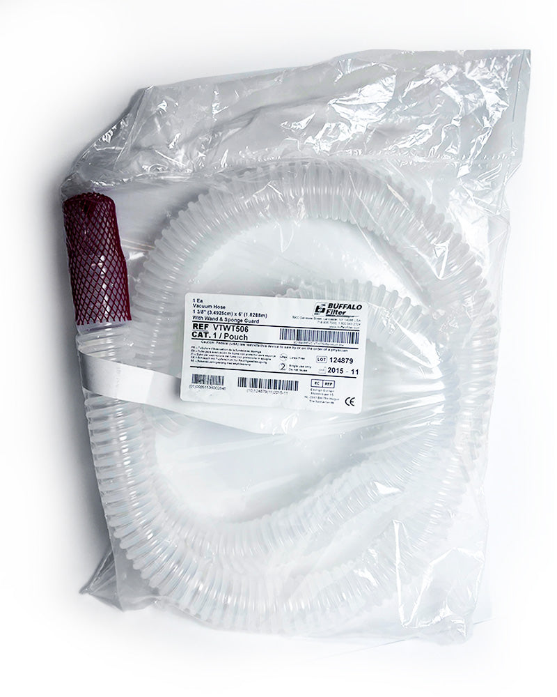 Buffalo Filter Vacuum Hose w/ Wand & Sponge Guard 1 3/8" (3.4925cm) x 6' (1.8288m)