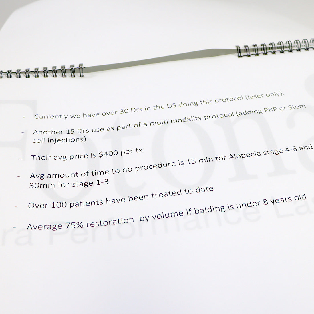 Fotona HAIRestart Epidermal Superficial Thermally Regeneration Marketing Booklet