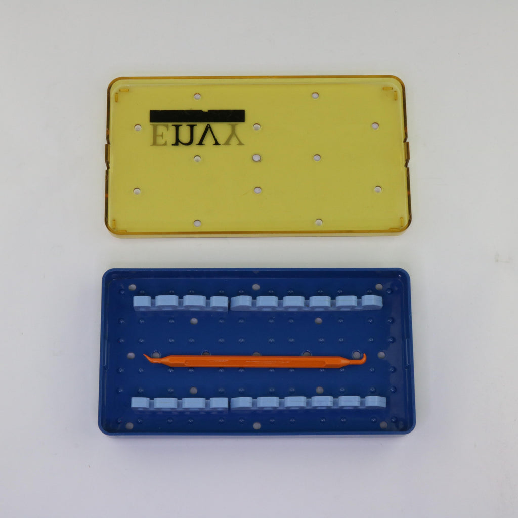 Envy Medical Silk Peel Tip Sterilization Autoclave Tray Case w/ Pick 7.5x4"