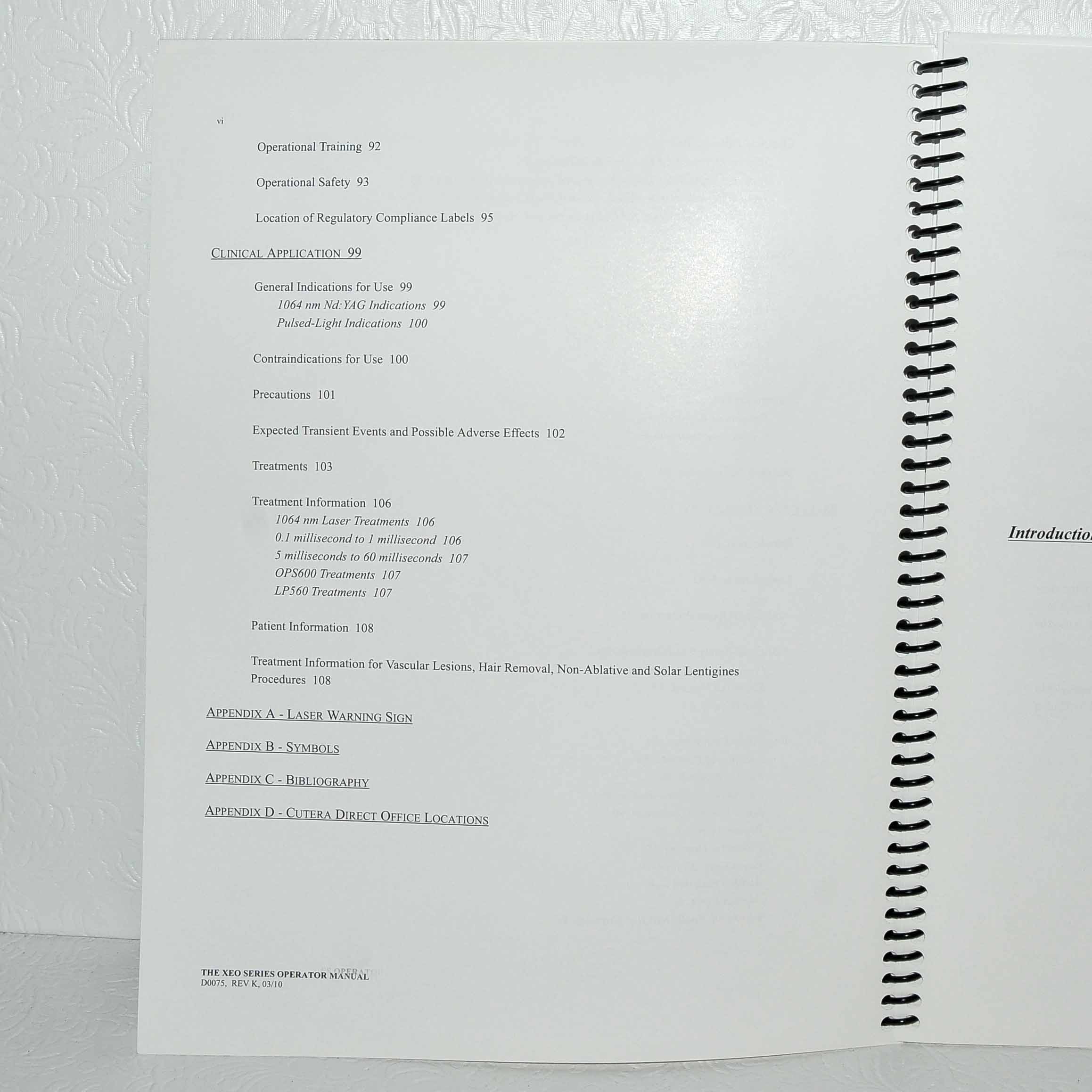 Cutera XEO Laser Operator Manual CoolGlide SA Genesis Plus Operator User Guide