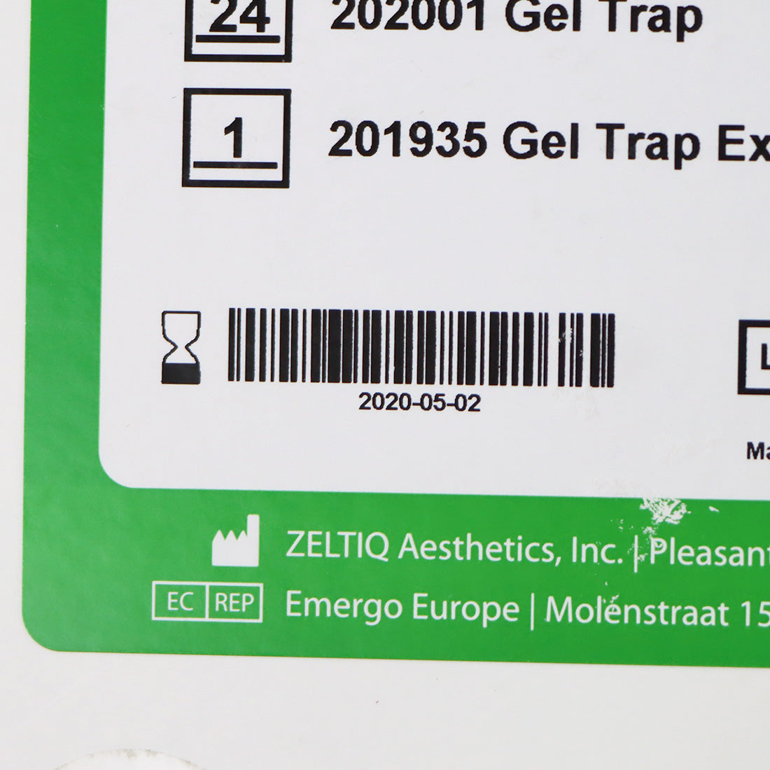 ZELTIQ BRZ-GT1-02X-024 CoolSculpting CoolMini Gel Trap w/Extraction Tool- 05-2020