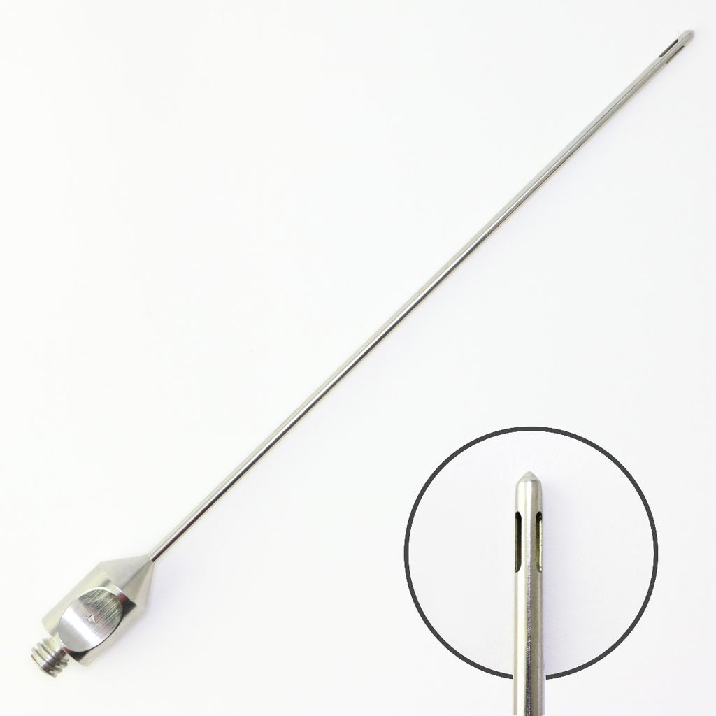 Wells Johnson Suction Aspiration Cannula|3-Port Radial|Mercedes|Point|4mm X 25cm