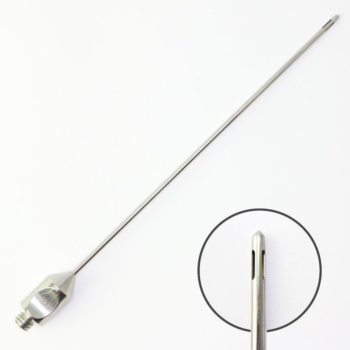 Wells Johnson Suction Aspiration Cannula|3-Port Radial|Mercedes|Point|4mm X 25cm