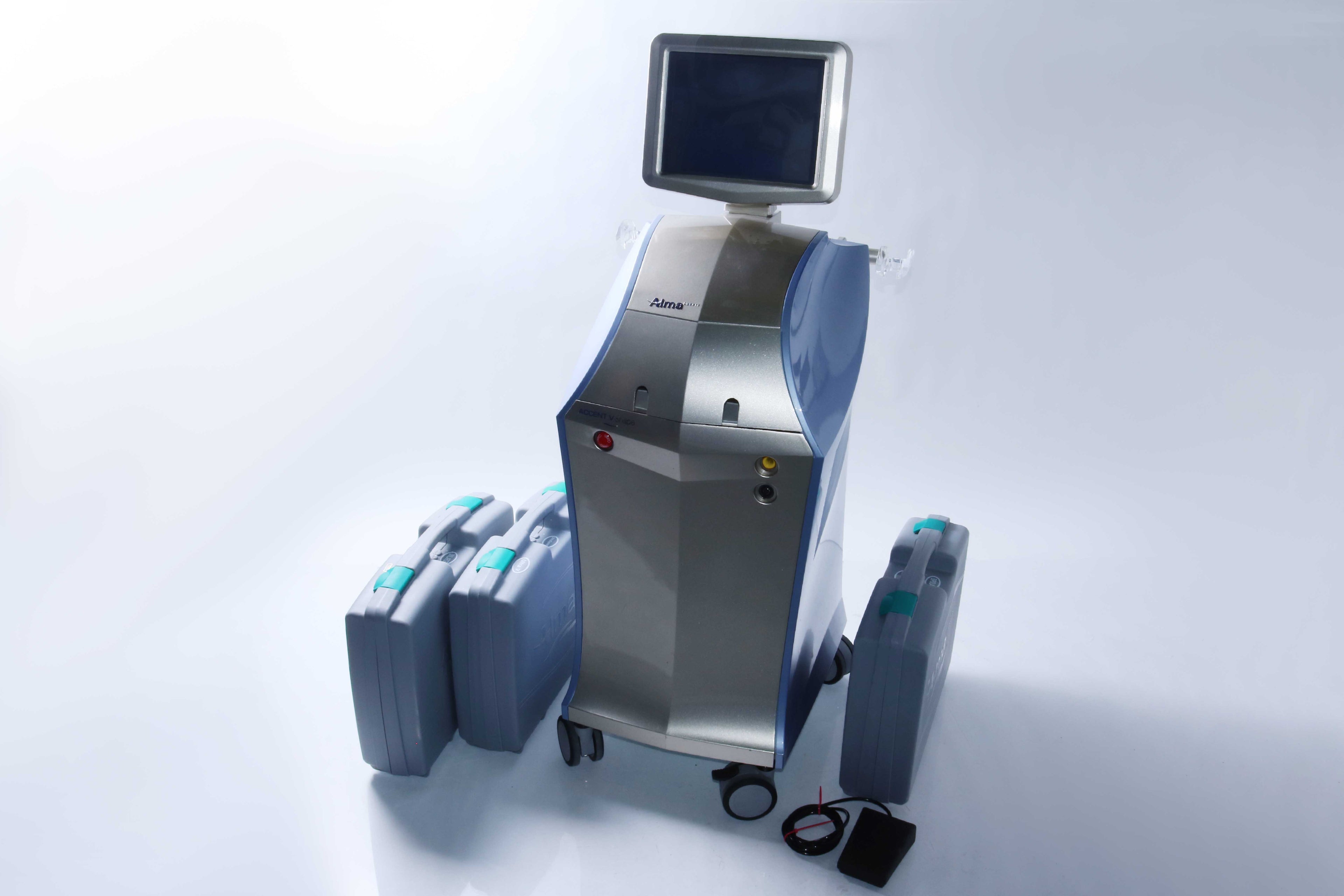 2014 Alma Accent V Shape 2 II RF Ultrasound 3 HPs UltraSpeed UniLarge Bipolar