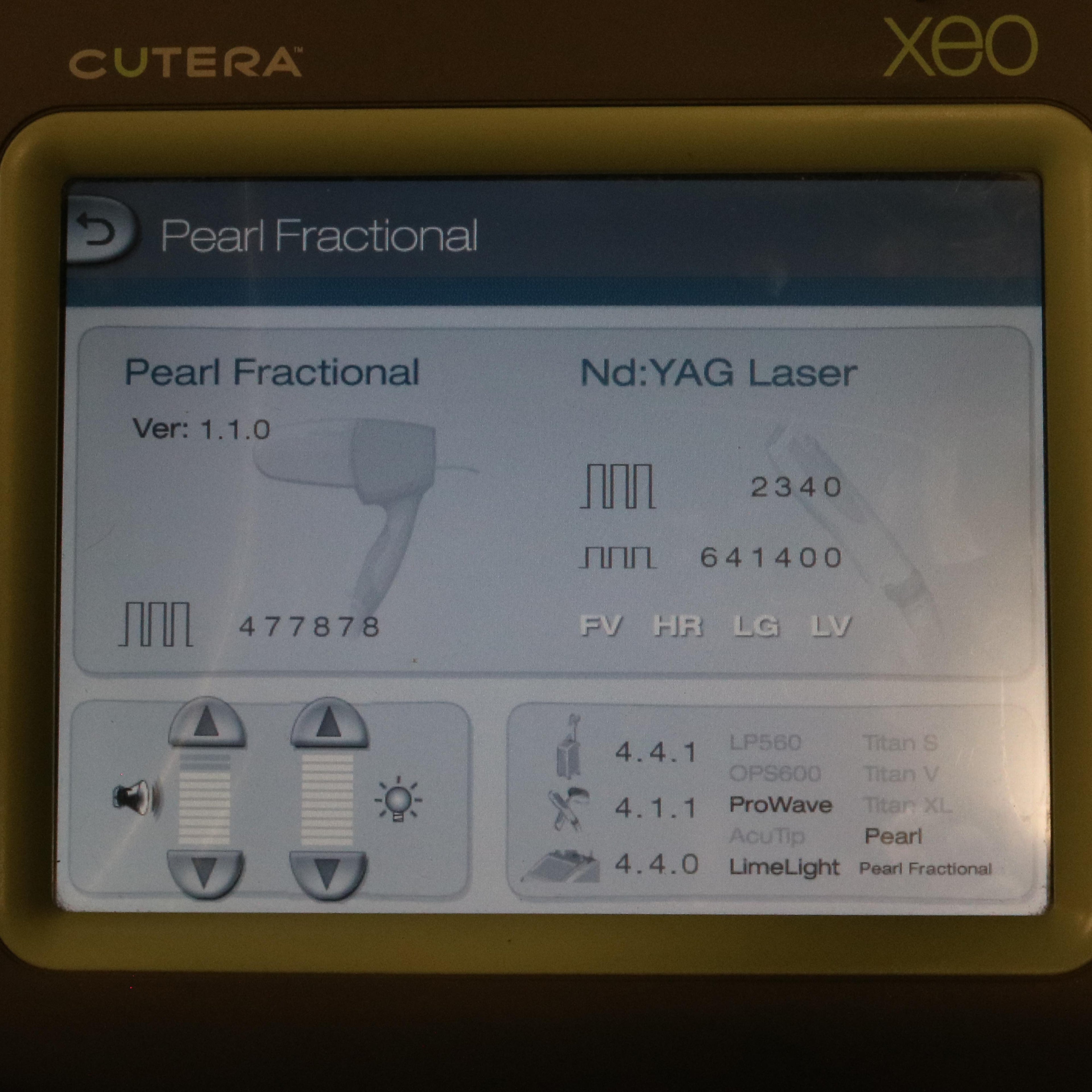 2011 Cutera Pearl Fractional ErYSGG Laser Skin Scar Deep Resurfacing 500K shots