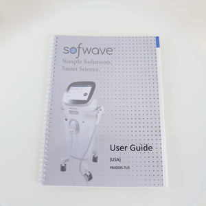 2021 Sofwave Simple Solutions User Device Guide Manual PB00035-7US