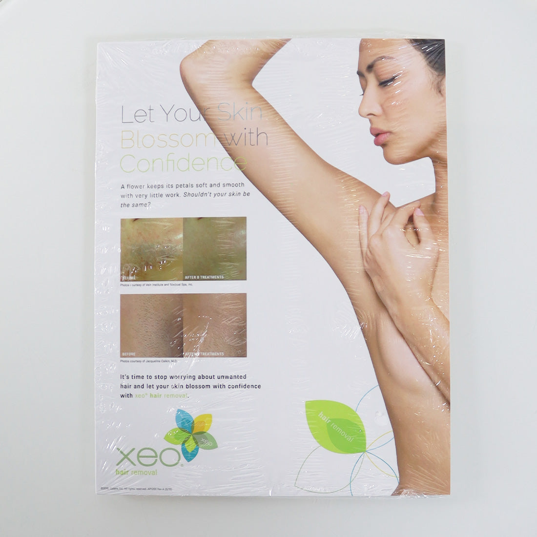 2016 Cutera Xeo Hair Removal Waiting Room Marketing Table Tent x2 Pack AP1268