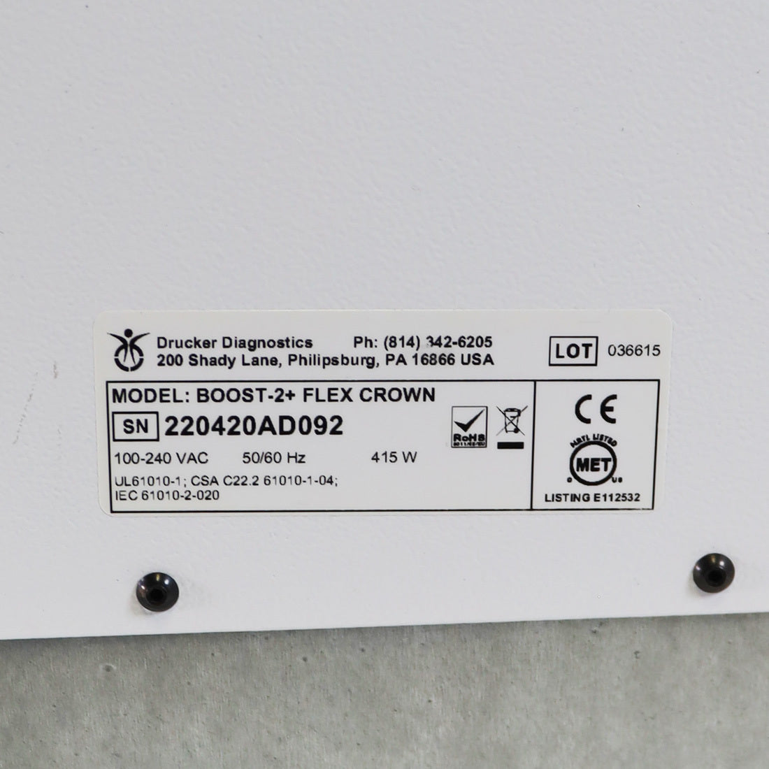 Crown Aesthetics ProGen PRP Boost 2+ Flex Crown 4400RPM Device Centrifuge