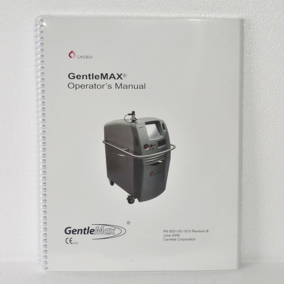 NEW 2009 Candela GentleMax Laser Gentle Max User Operator's Manual 8501-00-1810