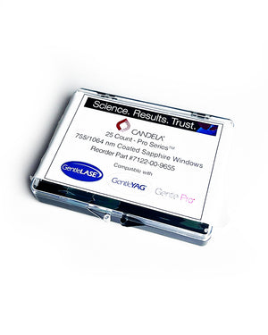 Candela GentleMax Pro GPro Series 755/1064nm Sapphire Windows 7122-00-9655 20PK