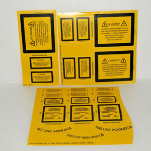 Candela VBeam 2 Laser Safety Labels Spanish German French 2157-42-4082 Warning