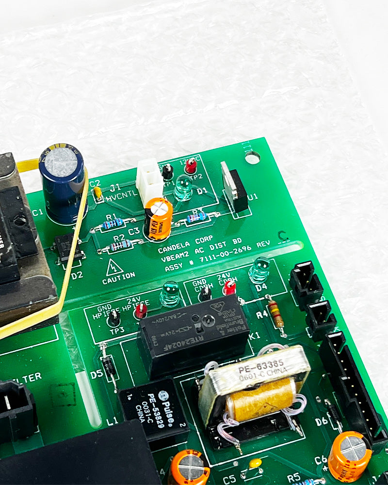 Candela Vbeam 2 Perfecta AC Distributor PCB Green Board 7111-00-2696 Parts As-IS