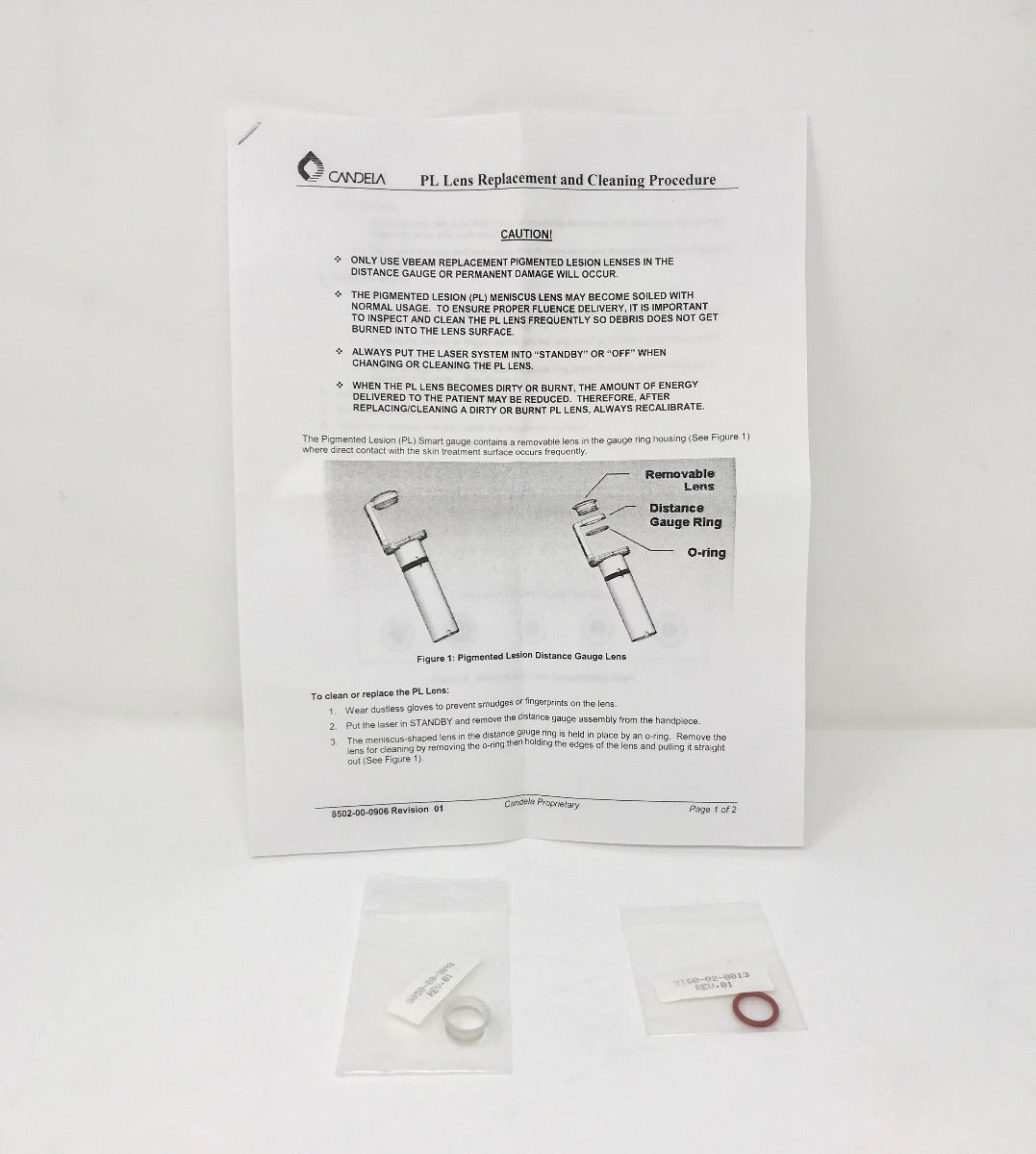 Candela VBeam Lens Replacement Distance Gauge O-Ring 8050-00-3093 3160-02-0013