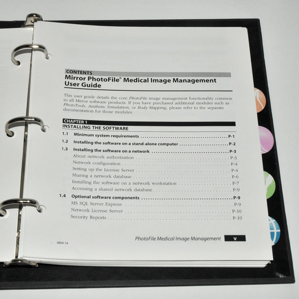 Canfield MIRROR PhotoFile Advanced IMAGE Software Visia System * USER GUIDE