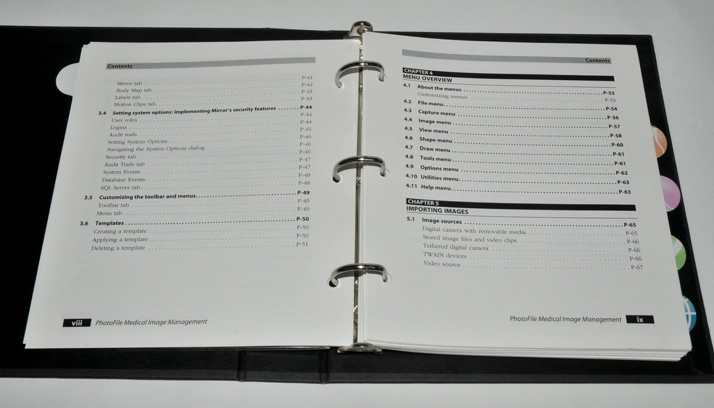 Canfield MIRROR PhotoFile Advanced IMAGE Software Visia System * USER GUIDE