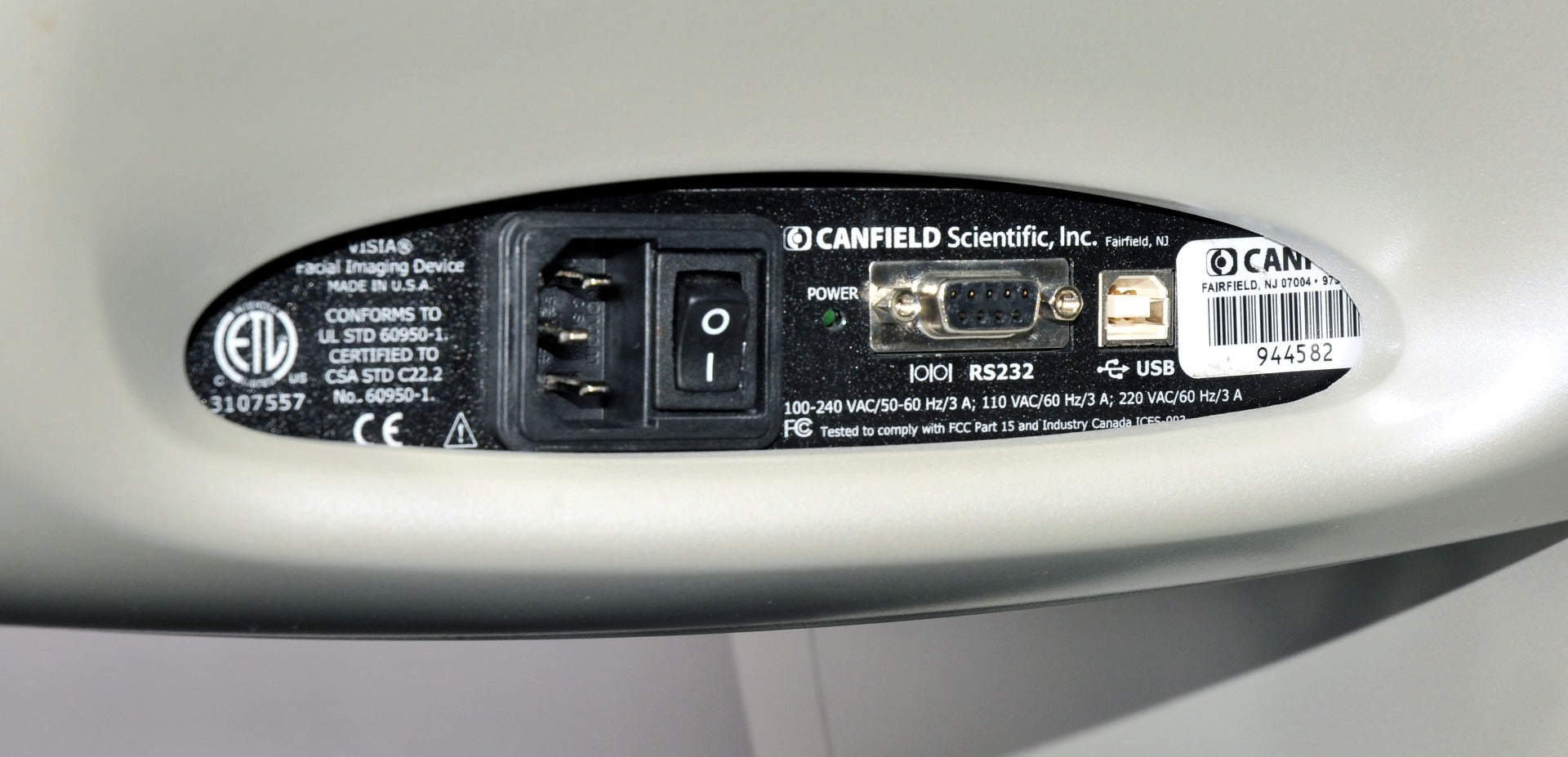 Canfield Scientific VISIA Facial Imaging Booth Rolling Cart Keyboard PARTS AS-IS