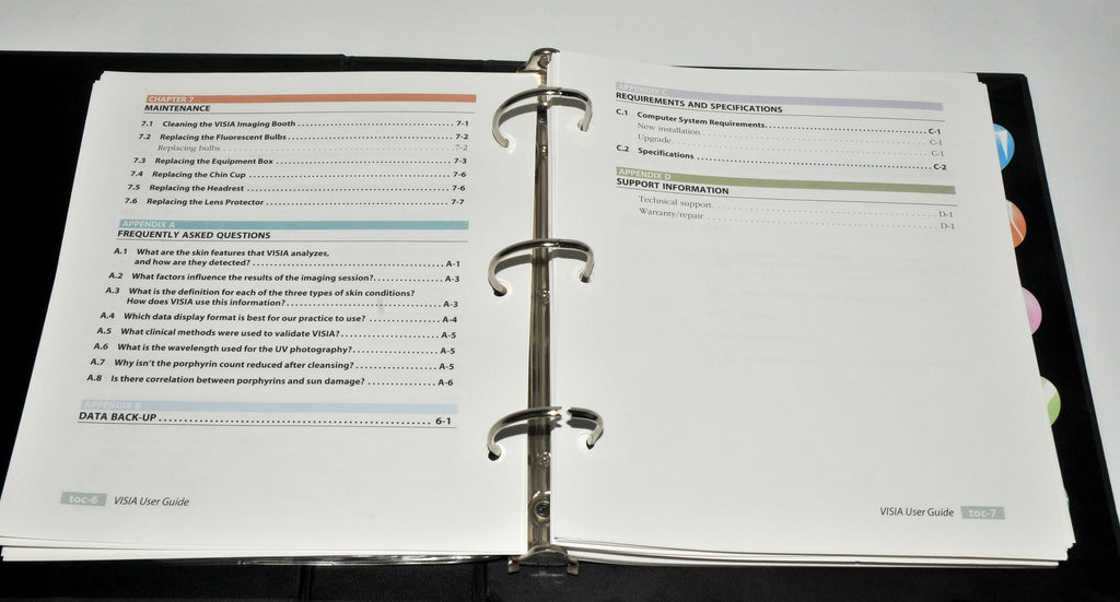 Canfield VISIA MIRROR User Guide Manual w/USB Key Advanced IMAGE Software System
