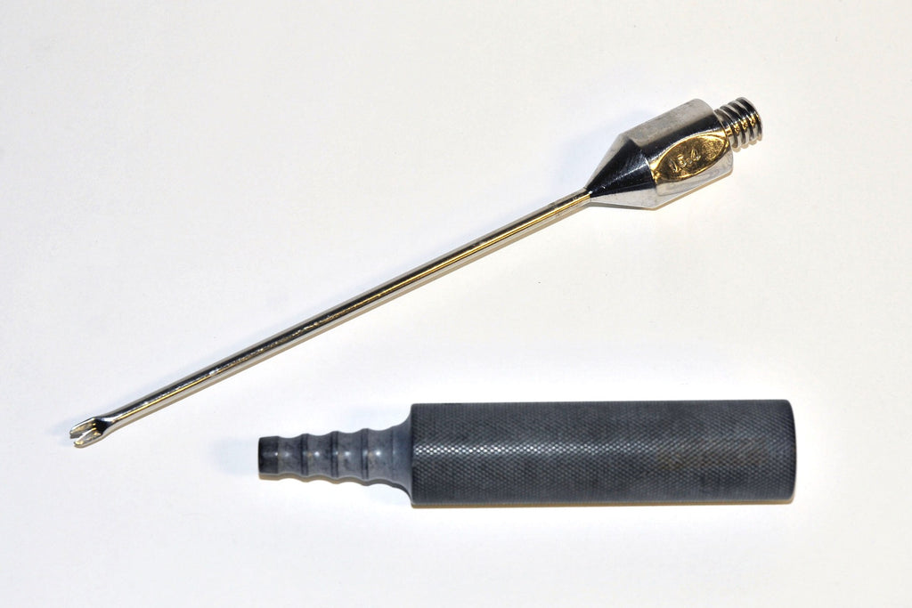 Cannula Surgical Needle Holder 15.4 w/Handle 6" Probe Press-On Handle 3-Hole