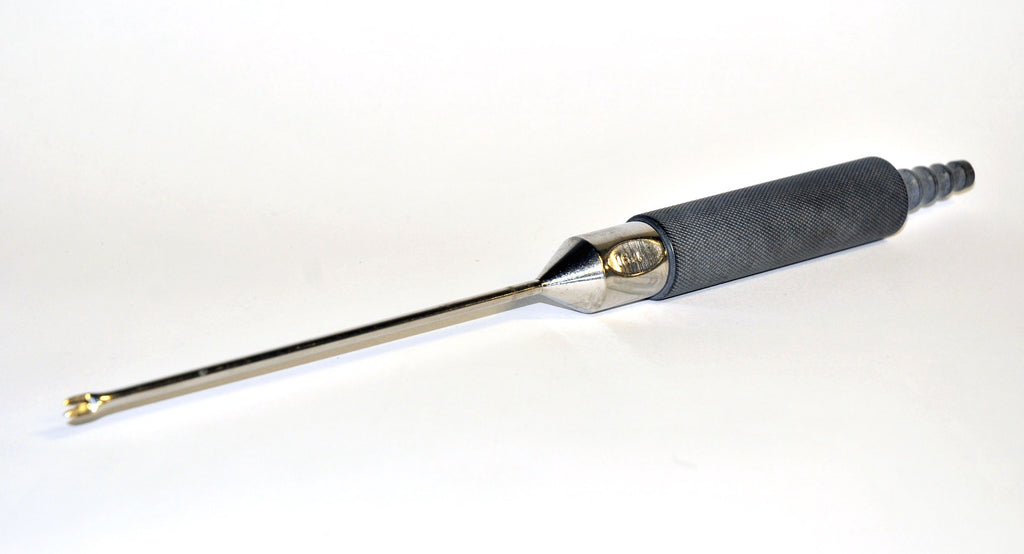 Cannula Surgical Needle Holder 15.4 w/Handle 6" Probe Press-On Handle 3-Hole