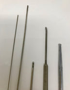 Cannula Surgical Needle Lot of 4 Stainless Steel with Handle Canula Cannulae SS