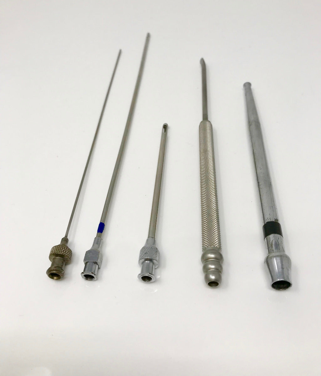 Cannula Surgical Needle Lot of 4 Stainless Steel with Handle Canula Cannulae SS