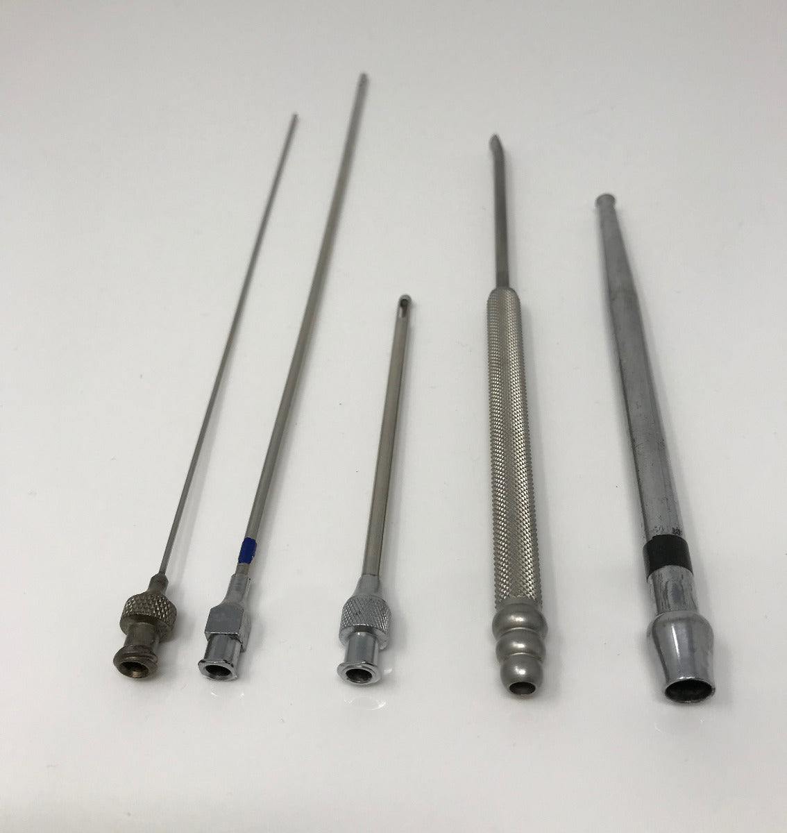 Cannula Surgical Needle Lot of 4 Stainless Steel with Handle Canula Cannulae SS