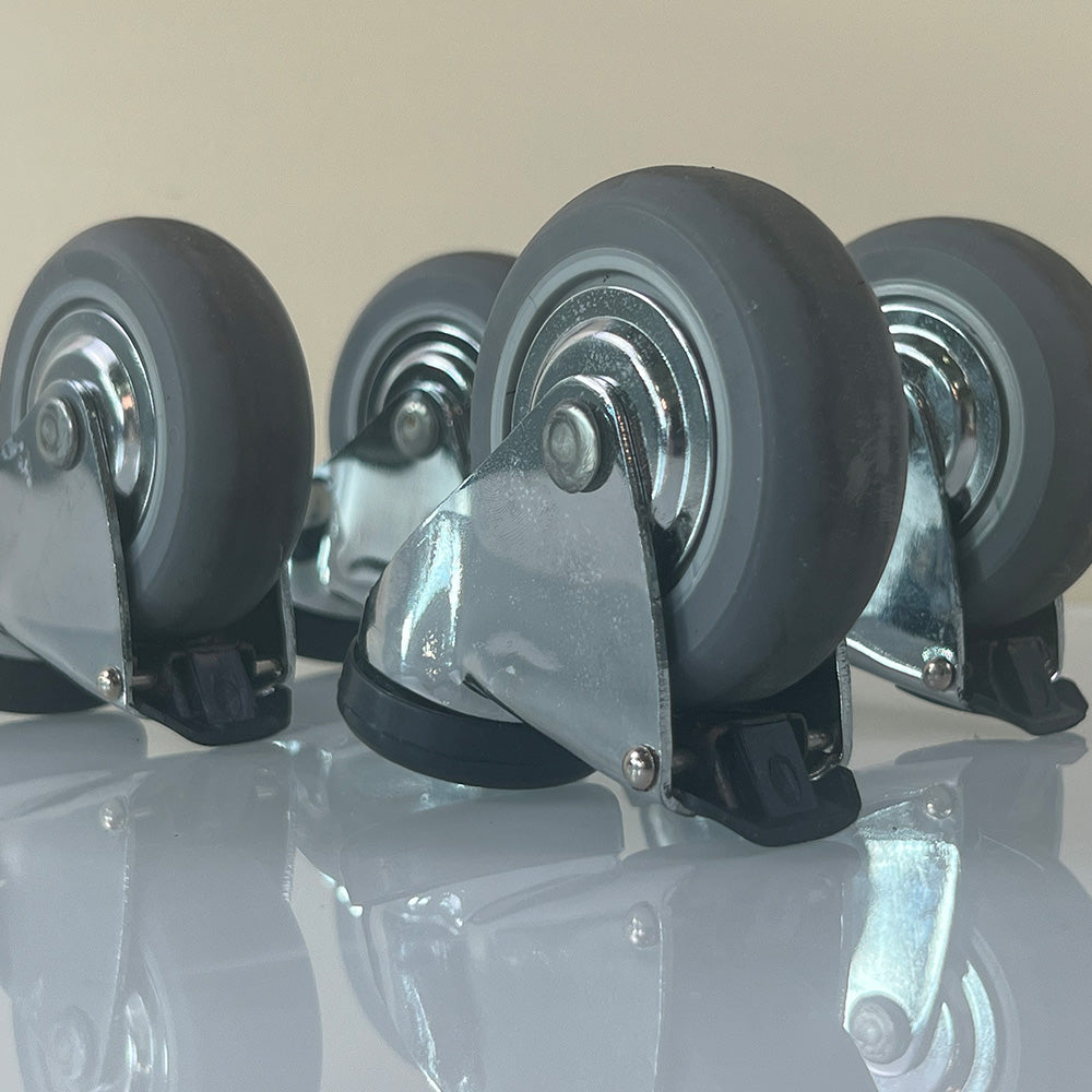 Cutera Truesculpt Laser Set Wheels Rolling Caster Swivel Locking x4Pc