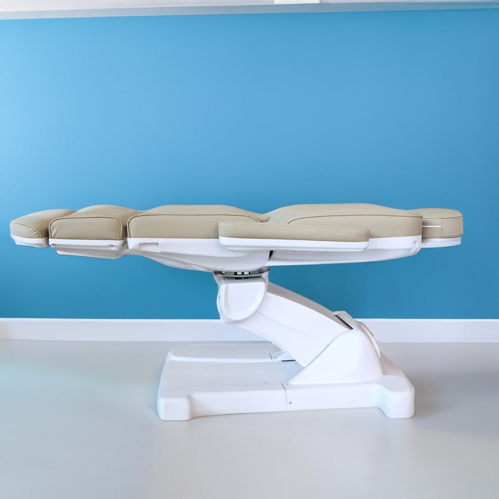 Light Beige Power Adjustable Beauty Spa Cosmetology Tattoo Medical Exam Bed NEW