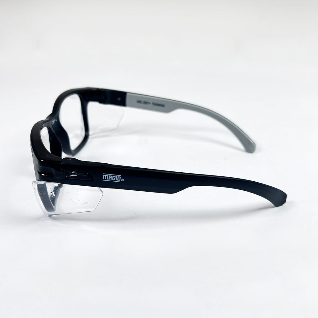 Magid Clear Operator Safety Eyewear With Permanent Side Shields Y50BKAFC