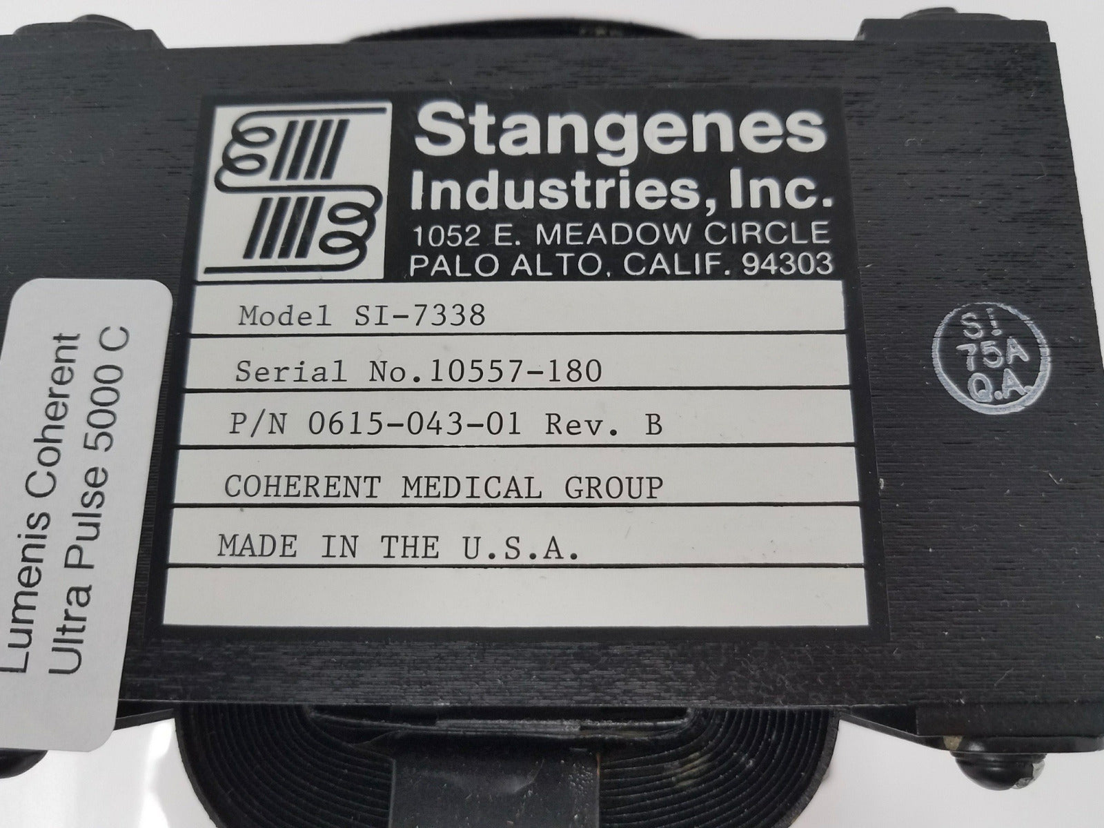 Coherent Medical Ultra Pulse 5000 C Transformer Stangenes ** Parts SOLD AS IS **