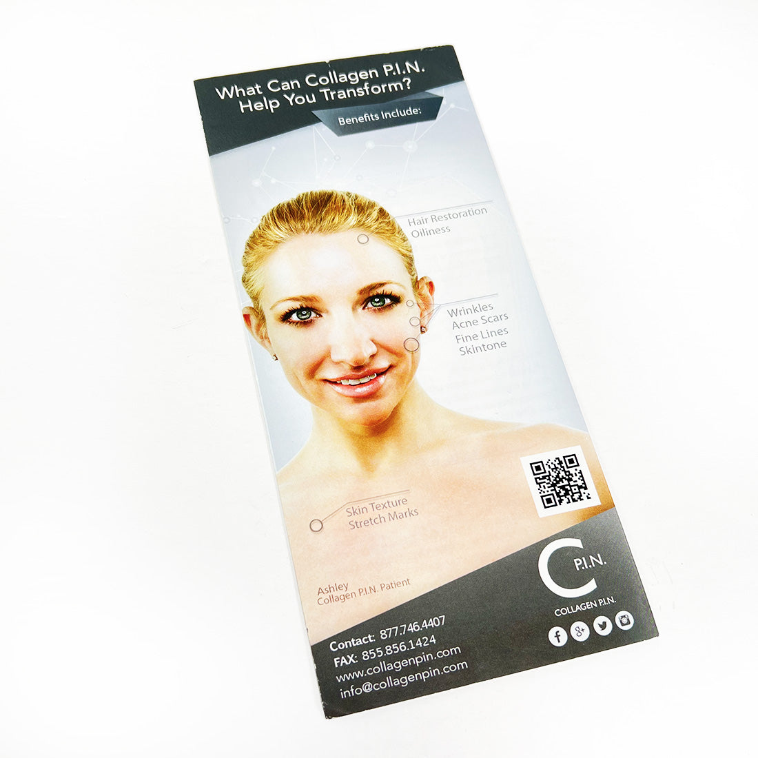 Collagen P.I.N The Evolution of Micro-Needling Pamphlet 24x Pcs