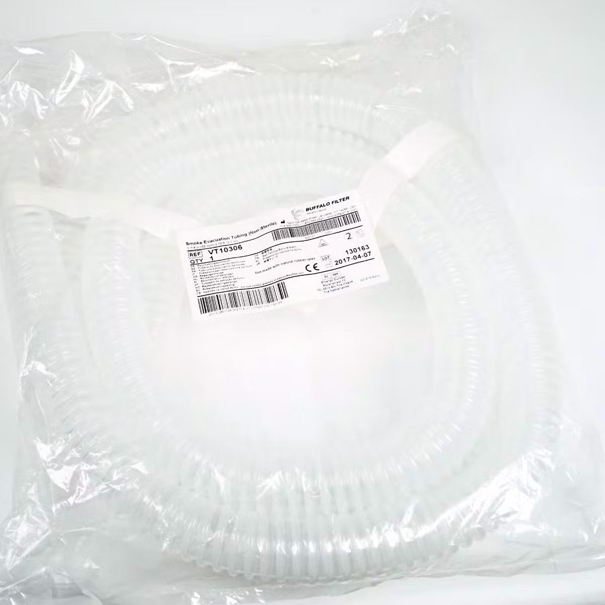 1-1/4in x 10ft Smoke Evac Tubing - VT10306 - Case of 6 - Non-Sterile (32mm x 3.1m)