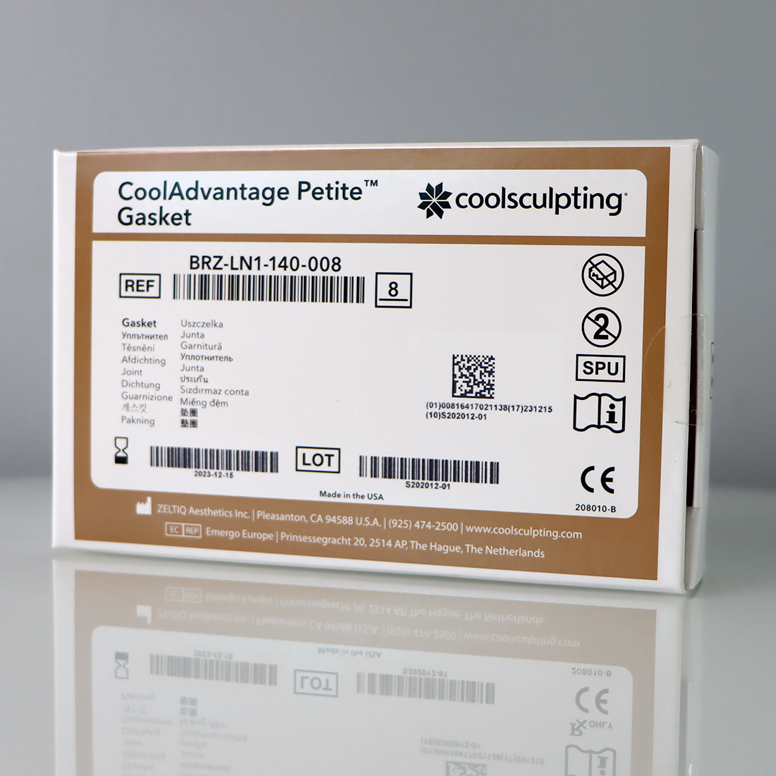Zeltiq PETITE GASKET CoolSculpting CoolAdvantage BRZ-LN1-140-008 (x8 Pcs) Box - 12-23