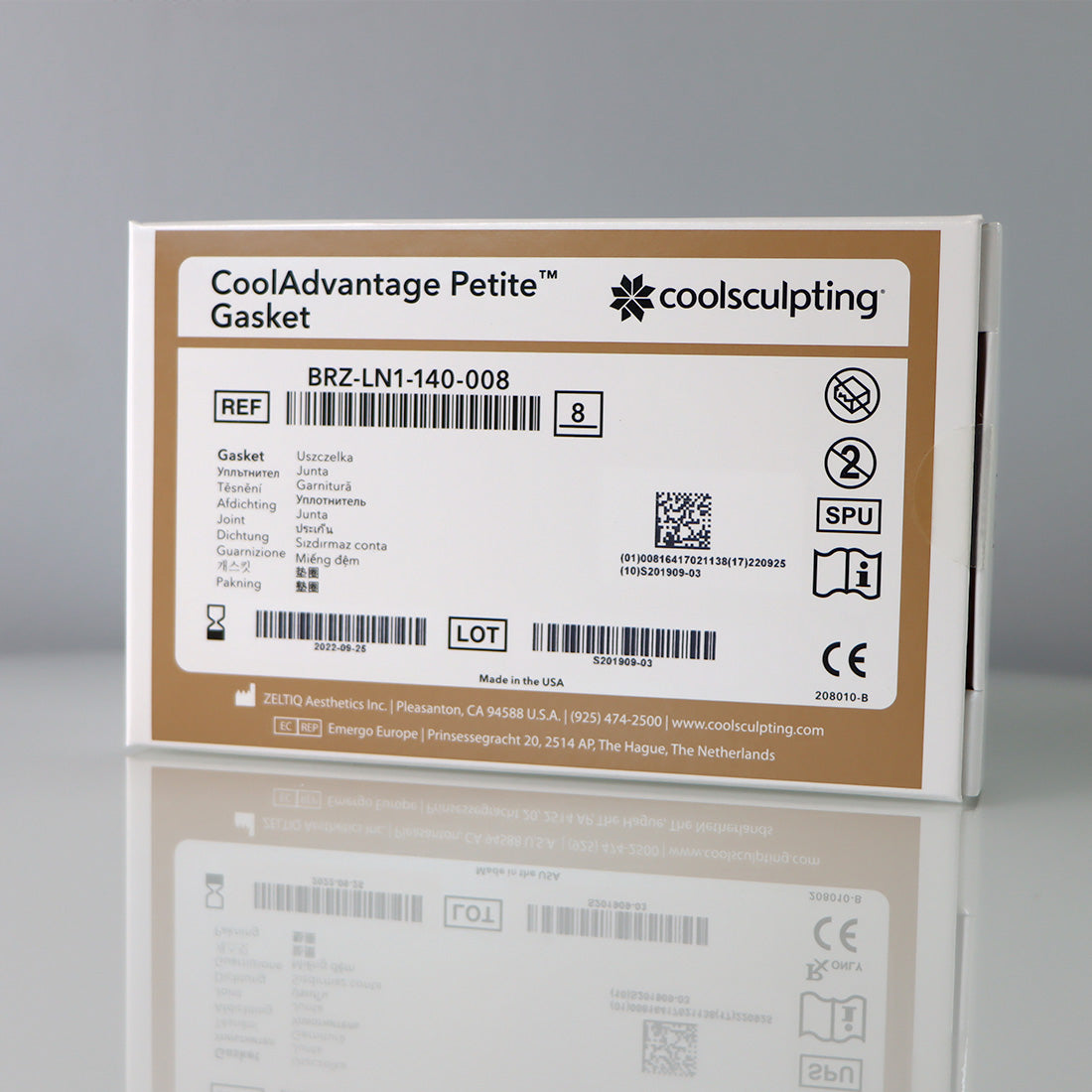 Zeltiq PETITE GASKET CoolSculpting CoolAdvantage BRZ-LN1-140-008 (x8 Pcs) Box - 09-22