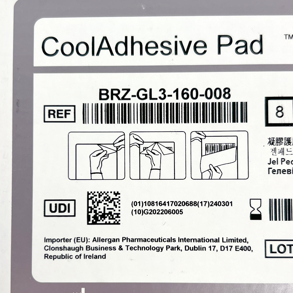 BRZ-GL3-160-008 CoolSculpting Cool ADVANTAGE CoolAdhesive Pads