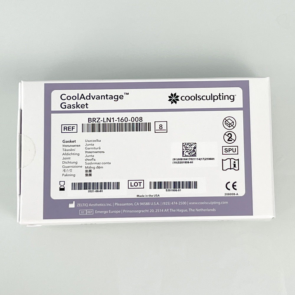Zeltiq CoolSculpting CoolAdvantage Gasket BRZ-LN1-160-008 Exp 21-08 8 Pack