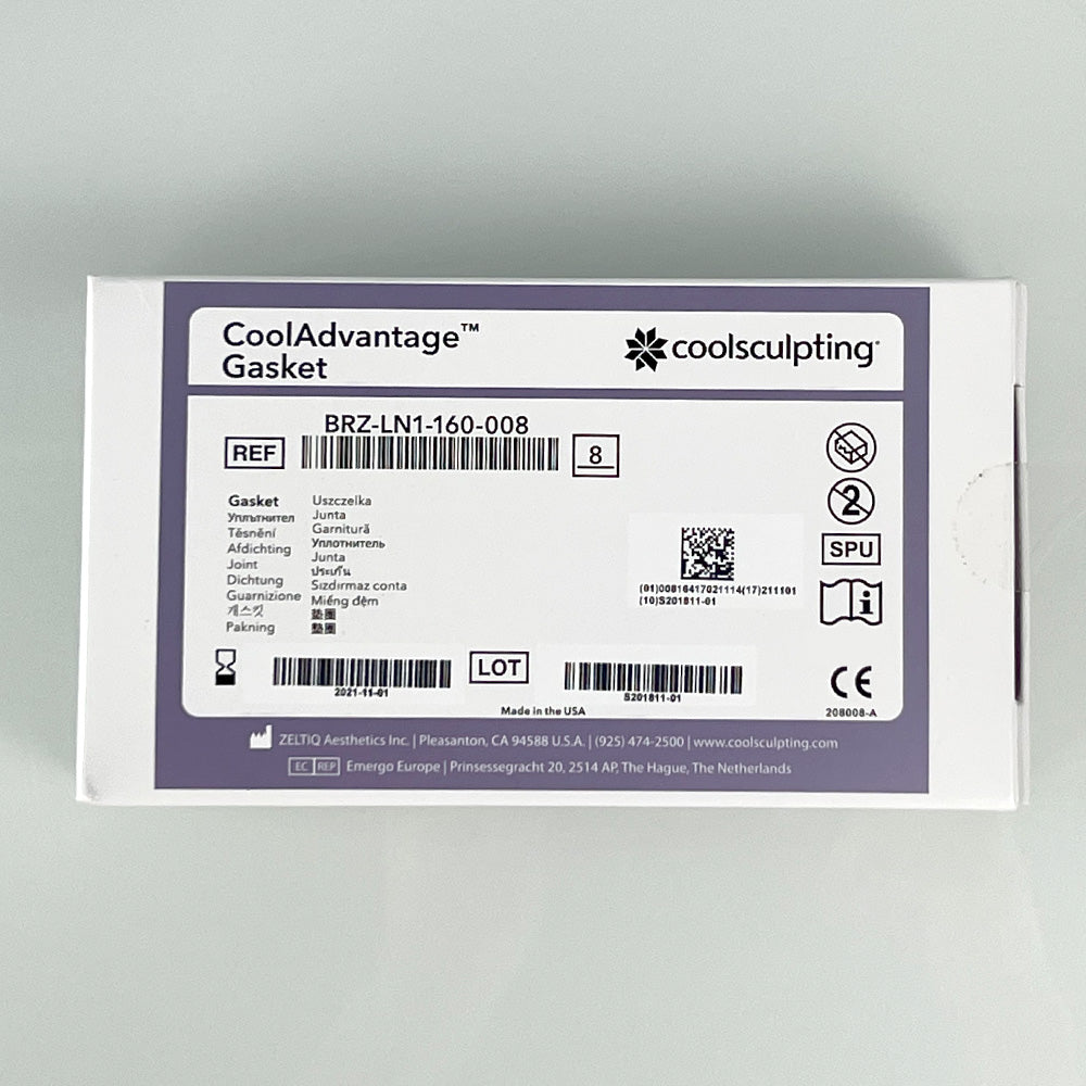 Zeltiq CoolSculpting CoolAdvantage Gasket BRZ-LN1-160-008 Exp 21-11 8 Pack