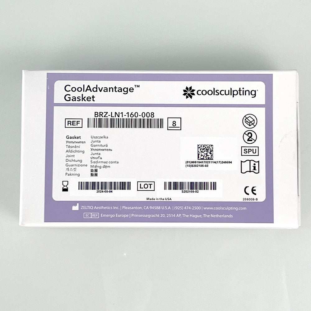 Zeltiq CoolSculpting CoolAdvantage Gasket BRZ-LN1-160-008 Exp 24-05 8 Pack