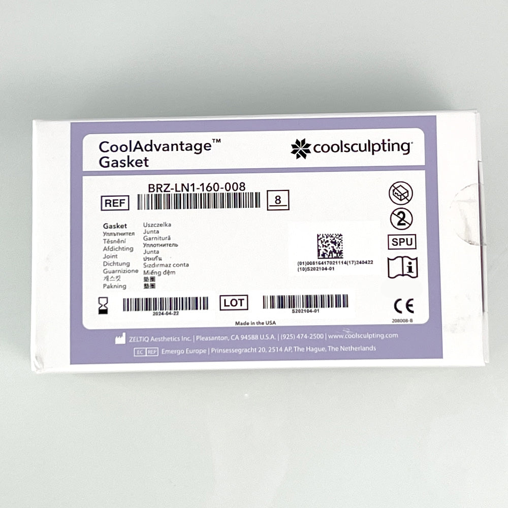 Zeltiq CoolSculpting CoolAdvantage Gasket BRZ-LN1-160-008 Exp 24-04 8 Pack