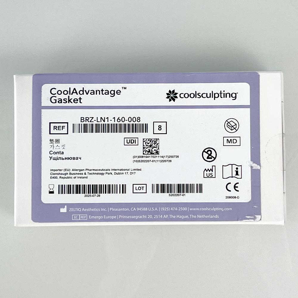 Zeltiq CoolSculpting CoolAdvantage Gasket BRZ-LN1-160-008 Exp 25-07 8 Pack