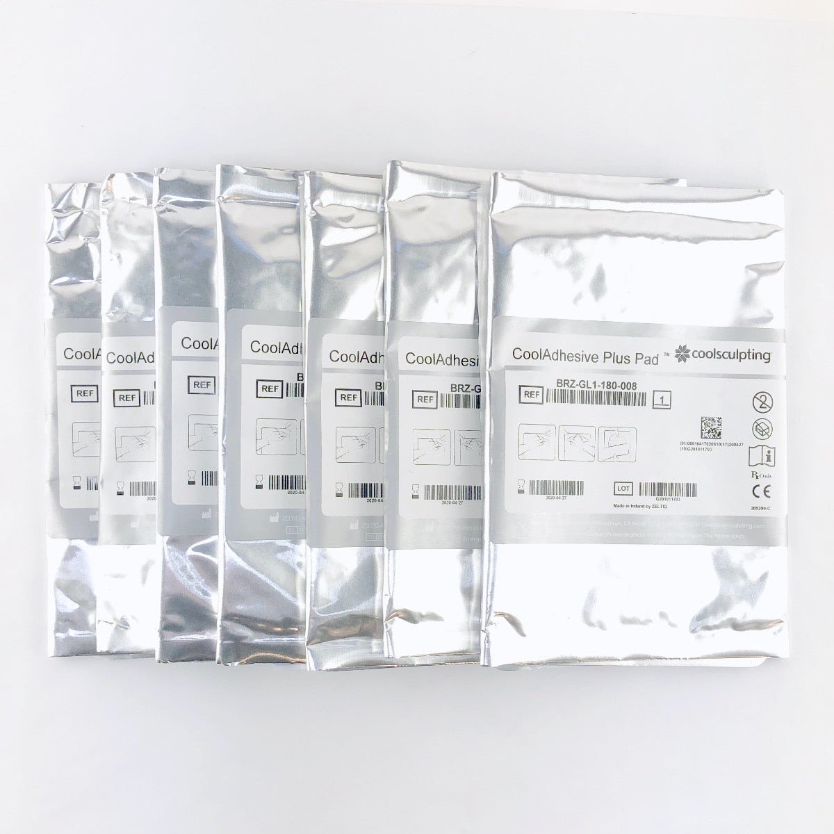 Zeltiq Coolsculpting CoolAdhesive Plus Pad BRZ-GL1-180-008 EXP 04/20 x7 Pack