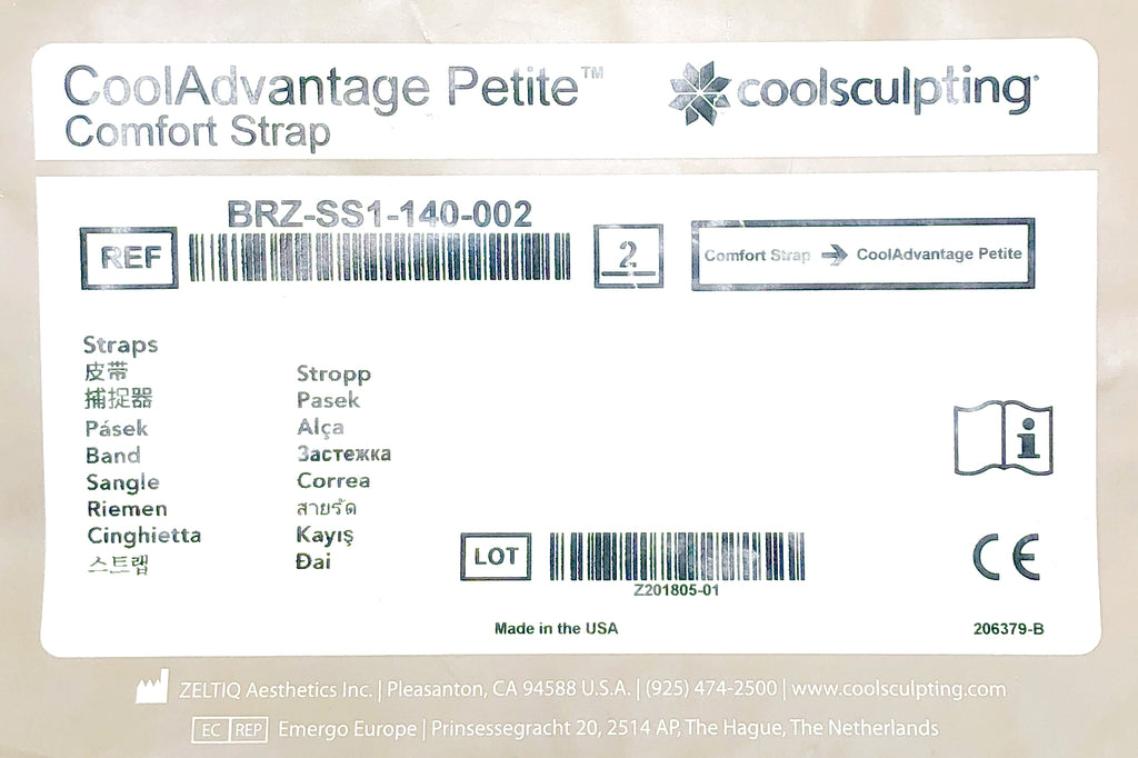 Zeltiq CoolAdvantage Petite Comfort Straps CoolSculpting BRZ-SS1-140-002 - 2 Pack
