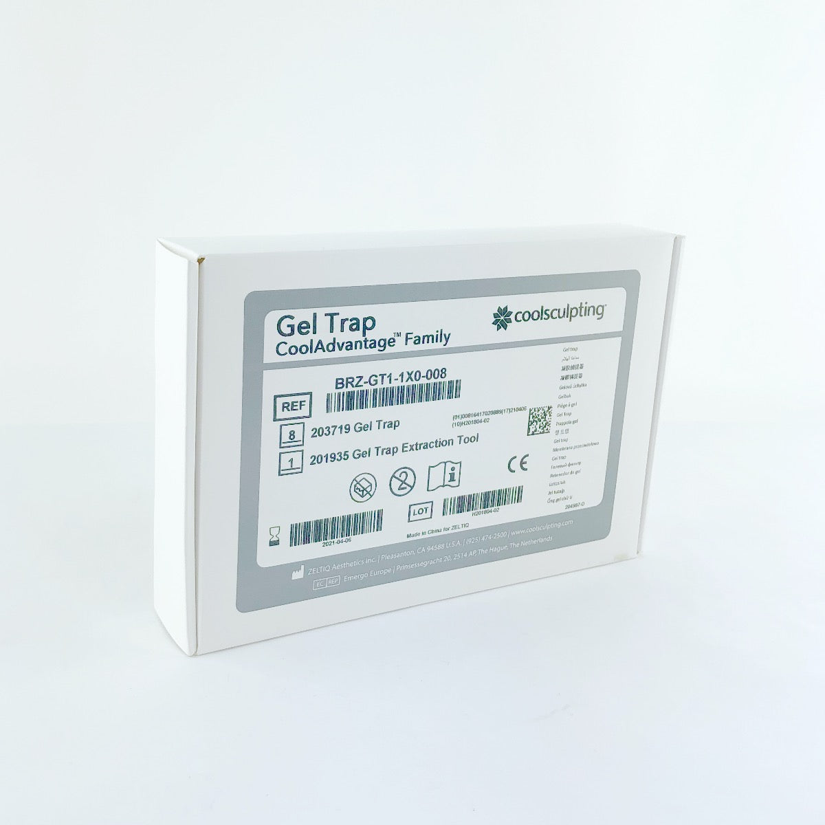 Zeltiq CoolSculpting Gel Trap Cool Advantage BRZ-GT1-1X0-008 Exp 04/2021 - 8 Pack