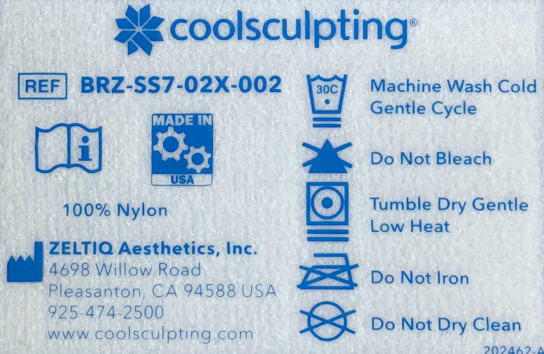 Zeltiq CoolSculpting White Securement Straps BRZ-SS7-02X-002 - Pack of 4