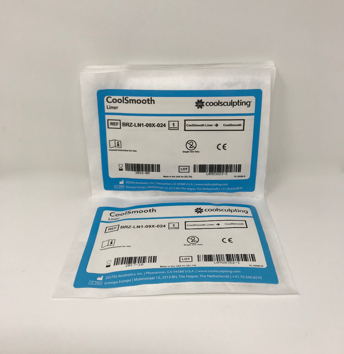 Zeltiq Coolsculpting CoolSmooth Liner Box of 22 BRZ-LN1-09X-024 Cool Sculpting