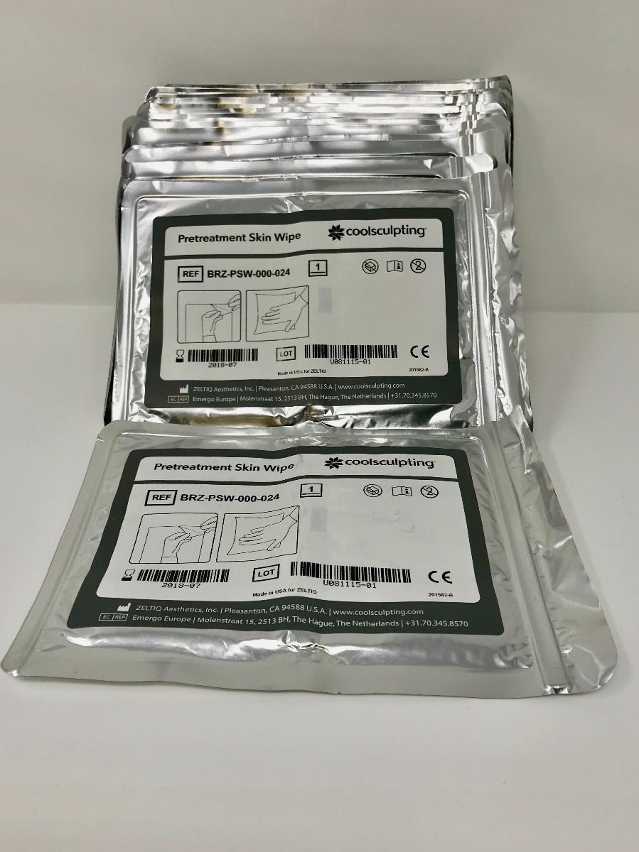 Zeltiq CoolSculpting BRZ-PSW-000-024 Pretreatment Skin Wipes Cool Sculpt x16Pcs