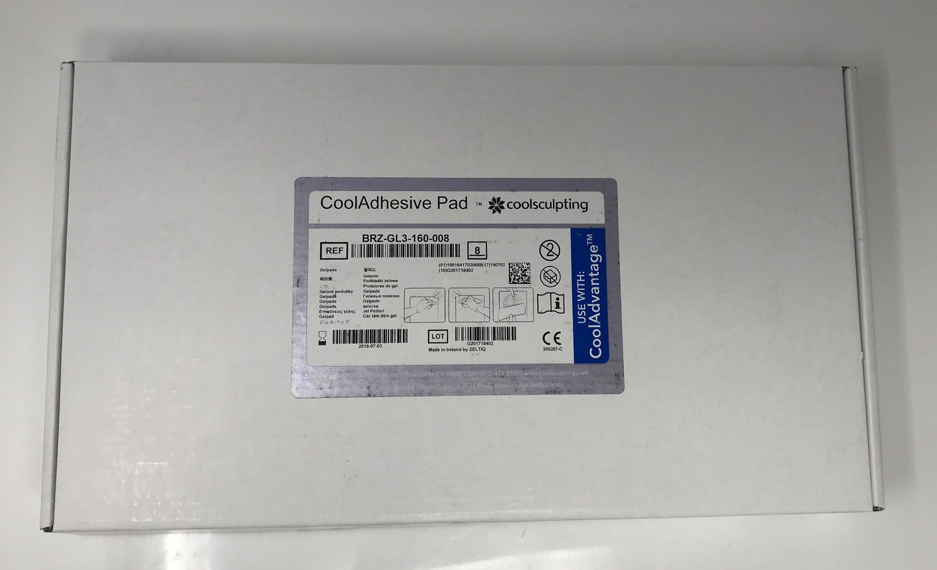 CoolSculpting CoolAdvantage Body Contour Cool Adhesive Pad BRZGL3160008 (8Pack)