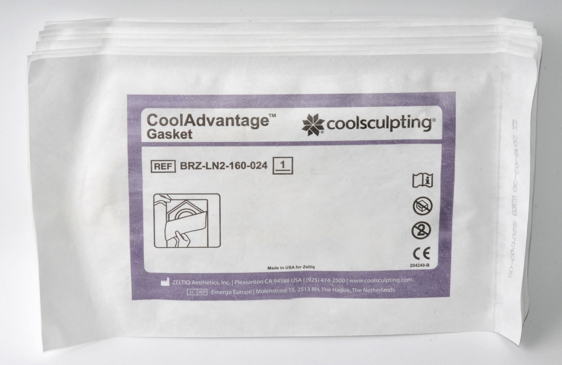 ZELTIQ CoolSculpting CoolAdvantage GASKETS BRZ-LN2-160-024 (x9Pcs) Exp 3/18