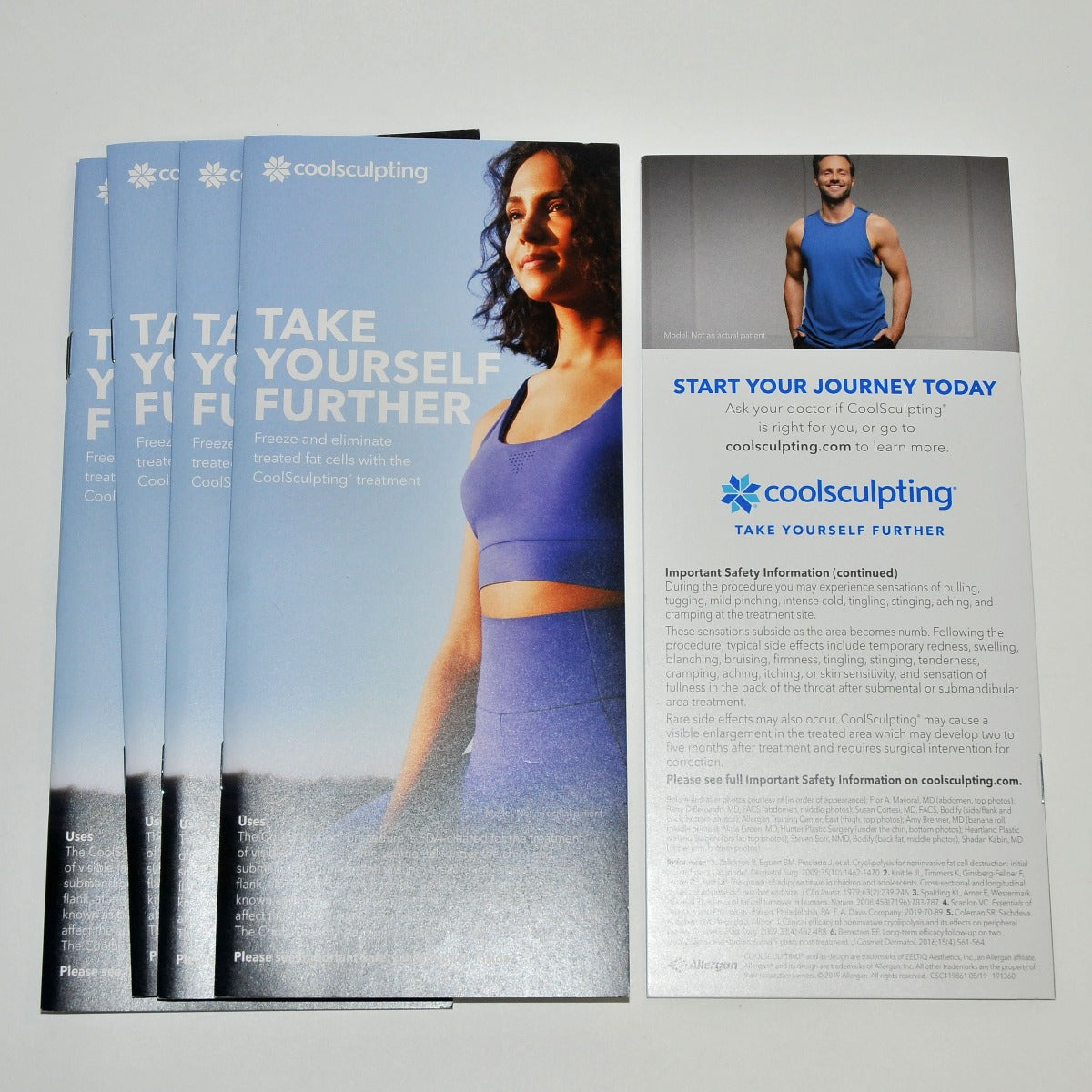ZELTIQ "Take Yourself Further" CoolSculpting Fat" Patient Booklet Brochures (x6)
